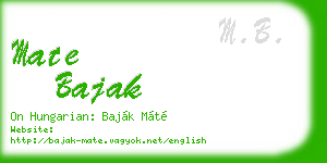 mate bajak business card